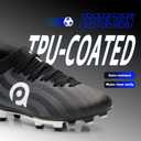 AMZZPIK Kids Soccer Cleats for Little/Big Kid Size 11C-6Y Youth Professional Cleat for Boys and Girls (Gray)