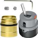 RP50587 Cartridge to Fix Leaks for Delta Single Handle Kitchen & Bathroom Faucets - Replacement for 36mm DIAMETER Seal Models, Includes RP51503 Bonnet Nut