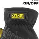 Mechanix Wear FastFit Work Gloves - Anti-Slip & Abrasion Resistant Heavy Duty Gloves - Touchscreen Compatible - Vibration Damping - Multipurpose Use - Large - Black