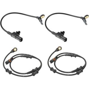 ABS Wheel Speed Sensors Compatible with Mercedes-Benz GL320 GL350 GL450 GL550 ML320 ML350 ML450 ML500 ML550, 4pcs Front Rear ABS Sensors Replace 1645400917,1645400717