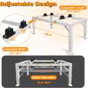 Mini Split Stand, Heavy Duty Adjustable Mini Split Ground Stand for 9000-36000 BTU Ductless Air Conditioners Heat Pumps, 440LBS Load Capacity