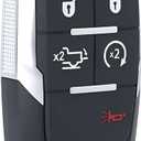 Smart Key for Dodge RAM 2019-2024, Alliskeys Vehicle Proximity Remote Control Key Fob Replacement for RAM 2500 3500 4500 5500 GQ4-76T 68547365