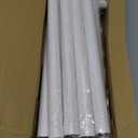 White Extra Long Curtain Rod 30 to 240 inch, Heavy Duty Curtain Rods for Windows with Modern End Caps, 1 inch Drapery Rods Set for Outdoor Patio, Adjustable Curtain Rod for Room