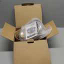 ORSDA Stainless Steel Cat Water Fountain, Automatic Pet Water Fountain, 100oz/3L Drinking Fountain Dog Water Dispenser with Water Level Window- 4Pcs Filters (D66)