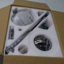 Black Ceiling Fan with Light and Remote/APP Control, 52in Flush Mount Fan Light with 8 Blades, Reversible and LED Dimmable, Indoor Outdoor Light Fixture for Bedroom, Covered Patios