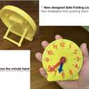 Learning Clock for Kids, Student Learning Clocks Teaching Time 12/24 Hours Geared Clock 4+Years Seller
