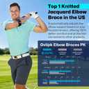 360° Coverage Upgraded Tennis Elbow Brace for Men Women, Adjustable Golfers Elbow Support Strap Band for Tendonitis Double Pressure,Golfers Elbow Brace for Tennis & Golfers Elbow,Tendon Pain Relief
