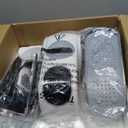 MERACH Under Desk Elliptical Machine, Leg Exerciser While Sitting for Seniors with 12-Speeds & Remote Control, Quiet Portable Electric Seated Pedal Exerciser Machine for Home Office (White)