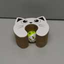 Kitty Cat Toy, Magic Organ Cat Scratch Board, Compact Accordion Toys with Bell Ball,Interactive cat Toys kurl for Indoor Cats, Boosts Claw Health,Relieve Anxiety and Protect The Furniture