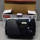 GPX R633B Portable Shortwave AM/FM Clock Radio (Black)