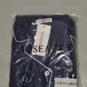 Veseacky Girls Pajamas Sets 100% Cotton PJ ButtonDown Long Sleeve 2 Piece Pajamas Set Boys Girls Pjs  (120-160) (8-9 Years, B-Short-Navy Blue)