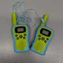 Amazon Basics Kids Walkie Talkie Set, Range Extending Set of 2, for Camping or Birthday Toys, Green and Blue