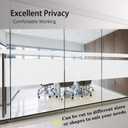 Finnez Window Privacy Film Frosted Glass Electrostatic Privacy Window Film Privacy Protection Window Stickers Anti-UV for Home Living Room Bedroom 35.4 Inch x 13.1 Feet