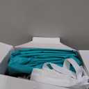 QPAU Inflatable Toddler Travel Bed with 3-Sided Safety Bumpers, Extra Large Kids Air Mattress, Includes Detachable Mattress, Portable for Camping, Travel, Home Use (Cyan)