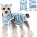 Coppthinktu Recovery Suit for Dogs Female Dog Onesie After Surgery Spay, Soft Surgical Pajamas Post-Op Bodysuits for Small Medium Puppy, Abdominal Wounds Prevent Licking Cone E-Collar Alternative XL