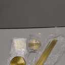 Therwen 20 Pcs Metal Table Numbers 1-20 Table Numbers for Wedding Reception 12 Inch Stainless Steel Party Desk Figure with Sturdy Holder Base for Banquet Wedding Party Event Catering(Gold)