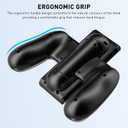 FUNDIARY Charging Grip, Ergomonic Comfort Grip for Nintendo Switch 2 Controllers, Portable Charger Dock with USB Type-C Cable and LED Light Indicators, High Speed Charge While Play