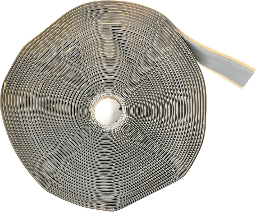 Butyl Tape 1/8" x 1" x 50' Gray (Choose 3/4" or 1" Width)