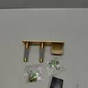 Self Adhesive Organizer Hair Dryer Holder Wall Mounted Compatible with Dyson Blow Dryer Gold Banjekt