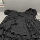 Ainclu Womens Classic Black Layered Lace-up Goth Lolita Dress Size 2 XL