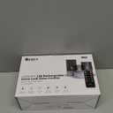 Rechargeable Marble Flameless Candles, Gray Glass LED Pillar Candle with Remote & Timer,Decorative Candles for Living Room, Bedroom, Holiday Dcor & Gifts for Women,Set of 3