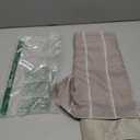 jinchan Nautical Valance Striped Linen Curtain 18 Inch Farmhouse Light Filtering Double Layer Valance for Kitchen Living Room Bathroom Windows Pinstripe Window Treatment 1 Panel Tan, 50"W x 18"L (Pack of 1), Nautical Striped Tan