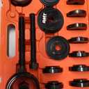 Orion Motor Tech Wheel Bearing Press Kit for Front Wheel Drive Bearing Removal & Installation, 24pc Wheel Bearing Puller Tool Set with Sliding Screws Universal Bushings Sleeves Storage Case (RED,BLACK)