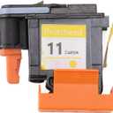 Yosoo Printer Printhead Yellow Color ABS Colorfast Rustproof Printhead for HP 100 110 111 500 510 800 813