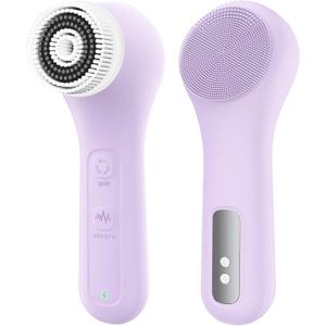 Vibrating and Rotating Face Scrubber, Waterproof Rechargeable Facial Cleansing Brush, 8 Modes for Exfoliating and Massaging, Face Wash Brush for Removing Blackhead(Taro Purple)