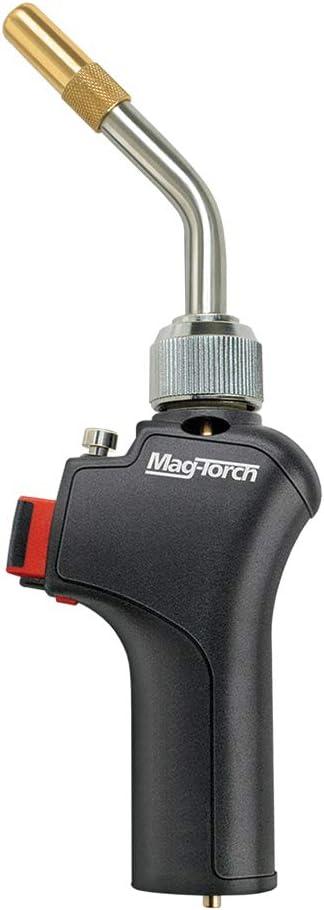 Mag-Torch MagFlame 360 Torch - High Output Swirl Flame, 360 Swivel Burn Tube, Propane or MAP-Pro Torch for Soft Soldering, Woodworking, Light Brazing, and Auto Work