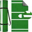 Thickened Upgraded Version Baseball Hitting Mat Exercise Mat Softball Training Pad Batting Cage Turf Batters Box Turf Mats with Home Plate Anti-Slip Baseball Softball Cage Mat, Green12' x 5'