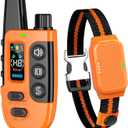 Shock Collar for Dogs, IP67 Waterproof Dog Training Collar with Remote Control, 3 Modes: Beep, Vibration, Safe Static, Rechargeable Adjustable for 15-110lbs Medium Large Dogs