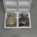 Marble Salt Cellar 3" Oceanic and Verona Celtic Salt and Spices Bowl for Kitchen & Home Storage Décor, Sea Salt Holder with Lid Storage Container