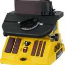 4A Variable Speed Oscillating Belt and Spindle Sander - 4x24" Belt, 5 Sanding Sleeves, 1000-1800RPM Adjustable Speed Control for Woodworking Projects - Efficient Dust Collection for Smooth Finishes