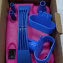 Balloon Pump Electric, Portable Automatic Dual Nozzle Inflator 110V 600W with Tying Tools for Birthday Gender Reveal Baby Shower Balloons Party Decorations (Rose Red)