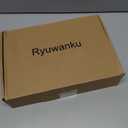 Ryuwanku Bathroom Faucet Matte Black Modern Waterfall Bathroom Sink Faucet with Single Handle Suitable for 1 or 3 Holes,Supply Deck Plate and Hose