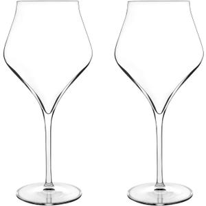 Luigi Bormioli Supremo Burgundy Red Wine Glasses, Set of 2 – 22 Oz Wine Stemware with Enhanced Aromatics for Burgundy, Barolo, Bourgogne, Nebbiolo & Pinot Nero Wines – Crystal Drinking Glass Set