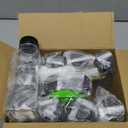 12pcs 12oz Plastic Juice Bottles, Reusable Juice Containers with Black Tamper Proof Lids, Brush, Funnel and Labels, Clear Juice Containers for Juicing, Smoothie and Homemade Beverages