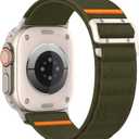 Sport Band Compatible with Apple Watch Ultra 3/2/1 Band 49mm 46mm 45mm 44mm 42mm 41mm 40mm 38mm Men Women, Stretchy Nylon Loop Strap with G-Hook for iWatch Series Ultra 11 10 SE 9 8 7 6 5 4 3