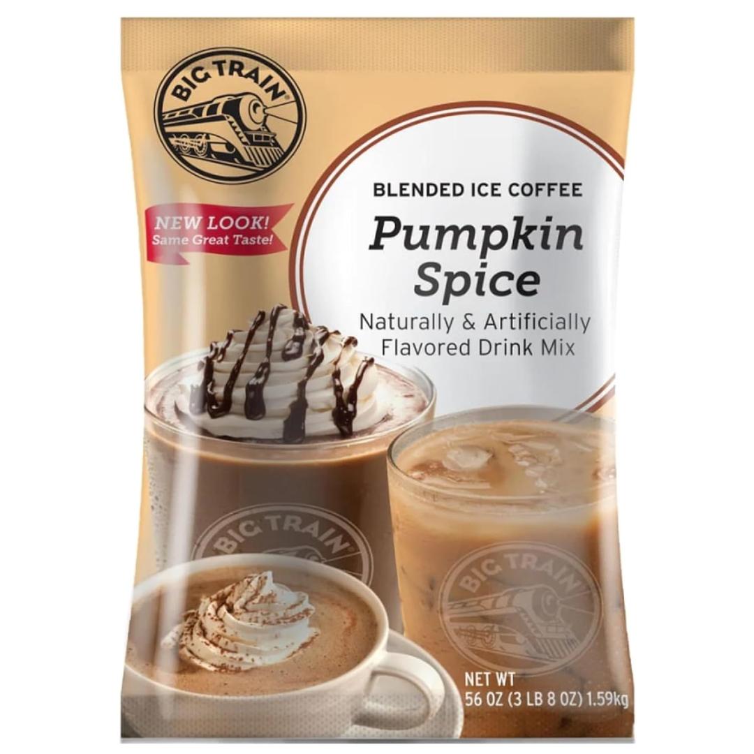 Big Train Pumpkin Spice Blended Ice Coffee Beverage Mix, 3.5 Pound (Pack of 1) (EXP 08/14/25)