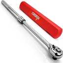 DISEN 3/4'' Extendable Drive Ratchet,24-Tooth Gear with 15 Sweep,Quick-Release Reversible Ratcheting with Reinforced Steel