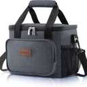 Lifewit Medium Lunch Bag Insulated Lunch Box Soft Cooler Cooling Tote for Adult Men Women, Dark Gray 12-Can (9L)