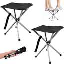JVZI Heavy Duty Folding Camping Stool - 275lbs Capacity, 1.34lbs Ultra-Light & Waterproof | 1-Pull Quick Setup for Family Camping, Hiking, Fishing, BBQ & Waiting in Line (2)