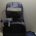 Shiatsu Neck Back Massage Cushion with Heat - 4D Kneading Massager w/Vibration, Dual-Neck Design, Adjustable Intensity/Height, Ease Muscle Tightness from Long Sitting, for Office, Home, Blue