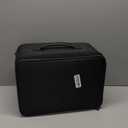 Relavel Makeup Bag Large Makeup Case Professional Cosmetic Storage Organizer Box Brush Holder with 3 Clear Set Bags for Makeup Artists with Shoulder Strap & Adjustable Dividers