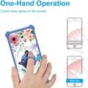 jioeuinly for UMIDIGI G100A Case Compatible for UMIDIGI G100 Phone Case Cover [with Tempered Glass Screen Protector][No Fit 5G][Hard PC + Soft Silicone][Ring Support] [Luminous Effect] YGL-LHD