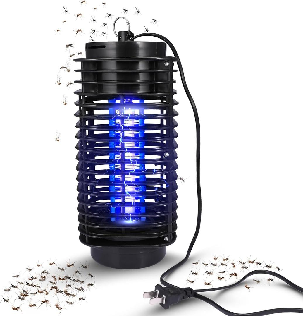 2026 Upgraded Electric Bug Zapper Indoor, 1000V High Voltage | Safe Mosquito Trap with LED Light, Mosquito Zapper Pest Control for Bedroom, Office, Hotel & Indoor Use