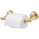 Newfun Brushed Nickel Toilet Paper Holder, SUS 304 Stainless Steel Adjustable Double Post Pivoting Toilet Paper Roll Holder Wall Mount for Bathroom