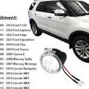 LED Side Mirror Puddle Lights Fit For Ford F150 Explorer Edge Expedition Flex Taurus 6000K Mirror Lamps Replacement For Mercury Sable Montego Lincoln Signal Lamp Indicator Accessories 2 PCS White