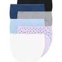 Hanes women's Hi-Cut Panties Pack, Lightweight Cotton Hi-Cuts, 6-Pack (Retired, Colors May Vary) XL